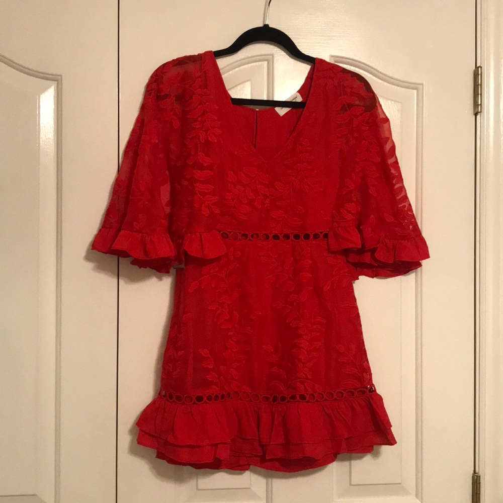 Red Flare Dress